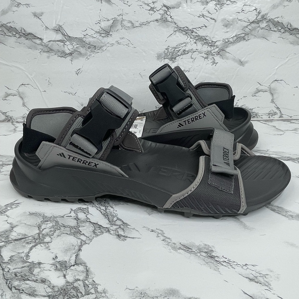 NEW adidas Terrex Hydroterra Sandal Charcoal Gray Black Mens Size 11 IE8009